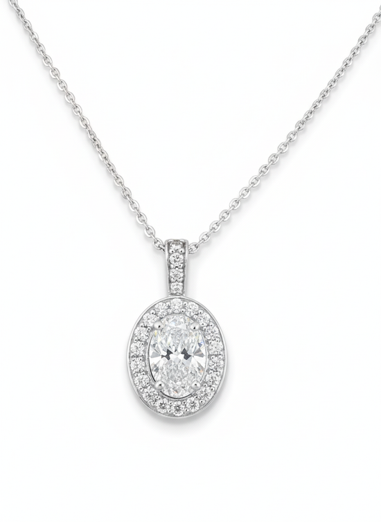 Ivory Oath Lab Diamond Pendant