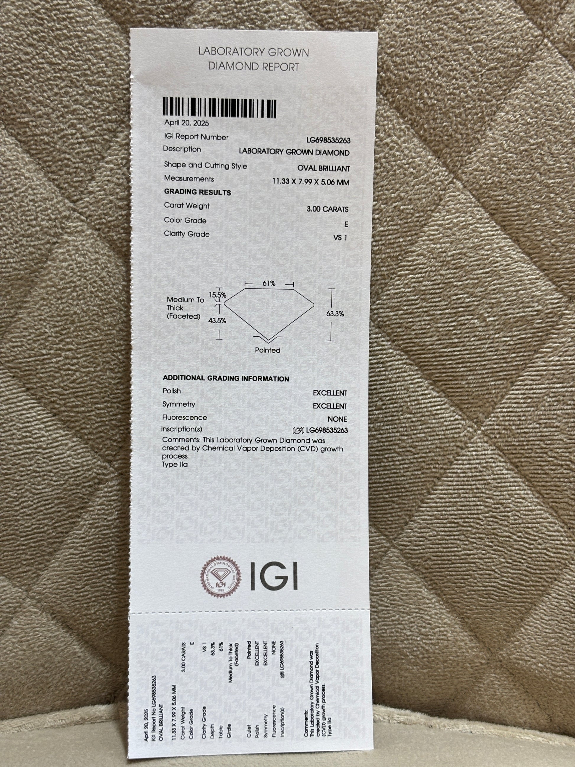 Ysolde Flash Lab Diamond Pendant