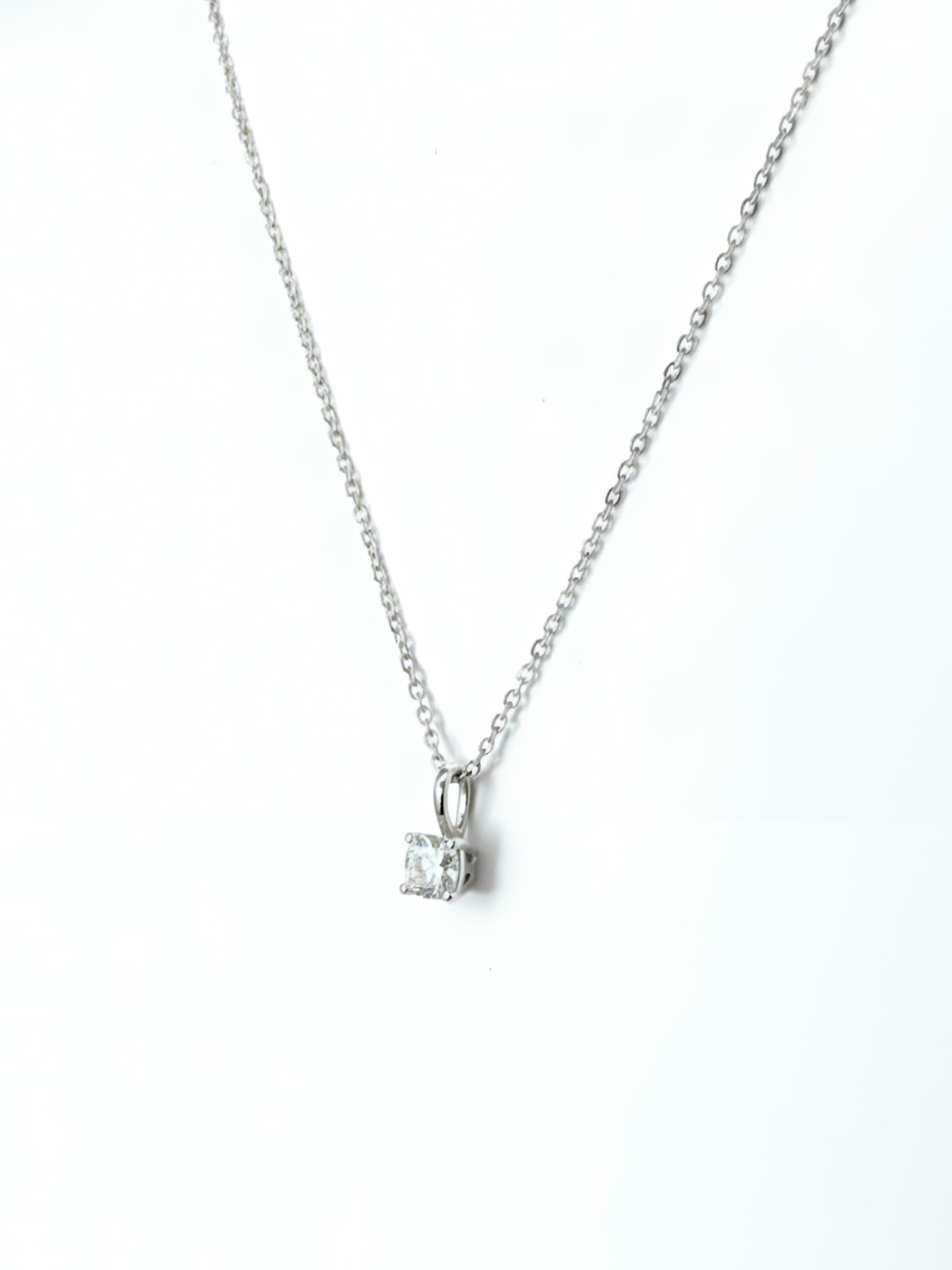 Lyrisa Crest Lab Diamond Pendant