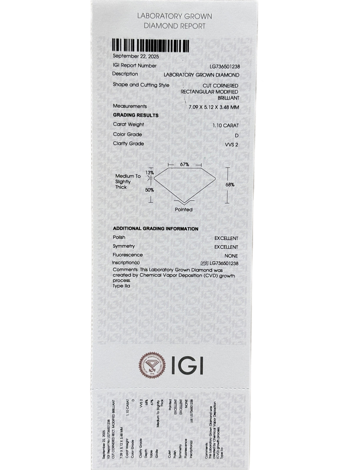 Vethrin Solace Lab Grown Diamond Pendant