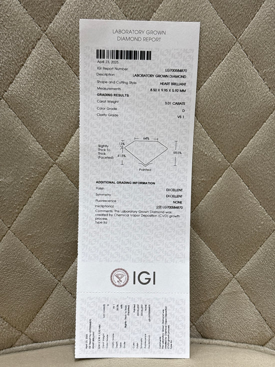 Elegant Crown Lab Diamond Pendant