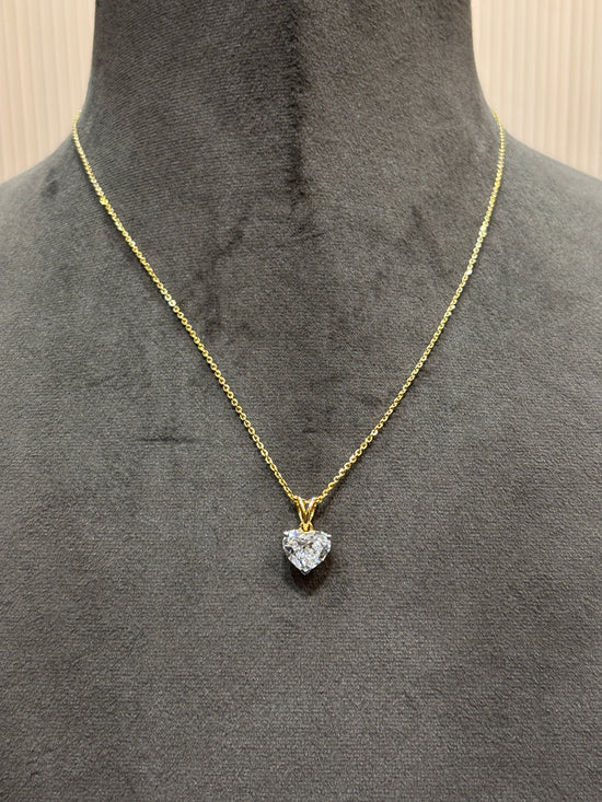 Elegant Crown Lab Diamond Pendant