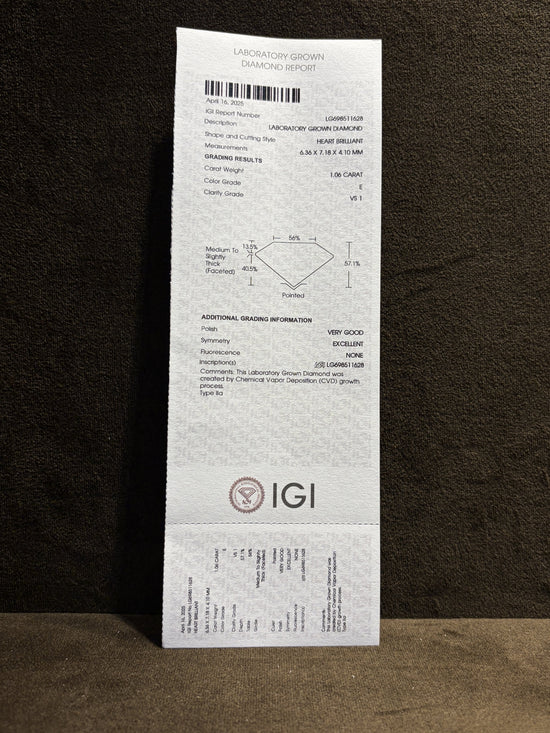 Midnight Crest Lab Diamond Pendant