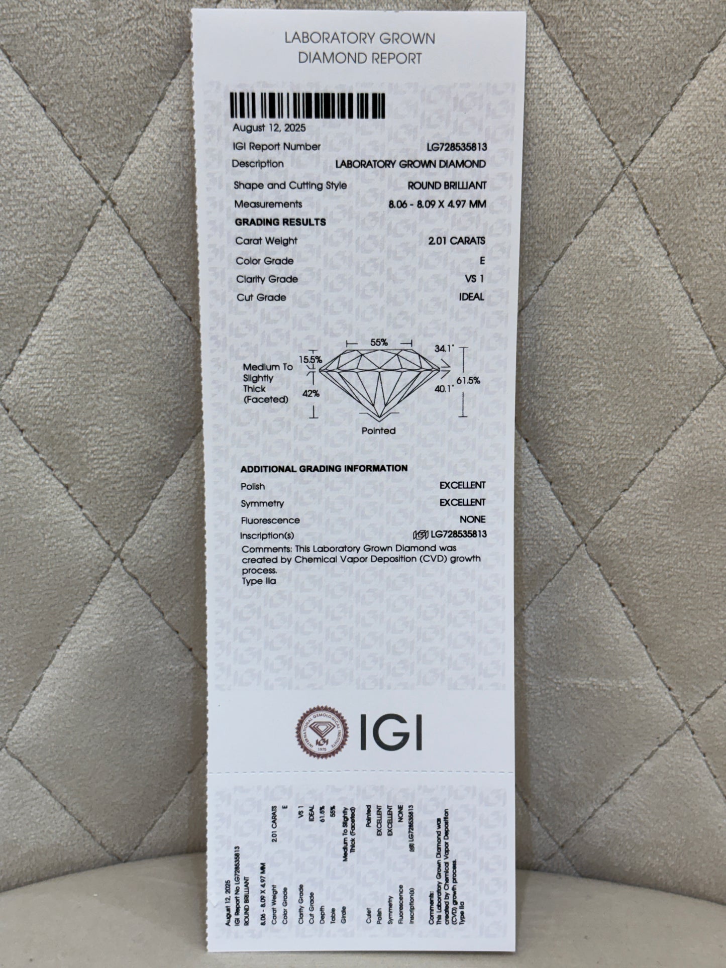 Midnight Dune Lab Diamond Pendant