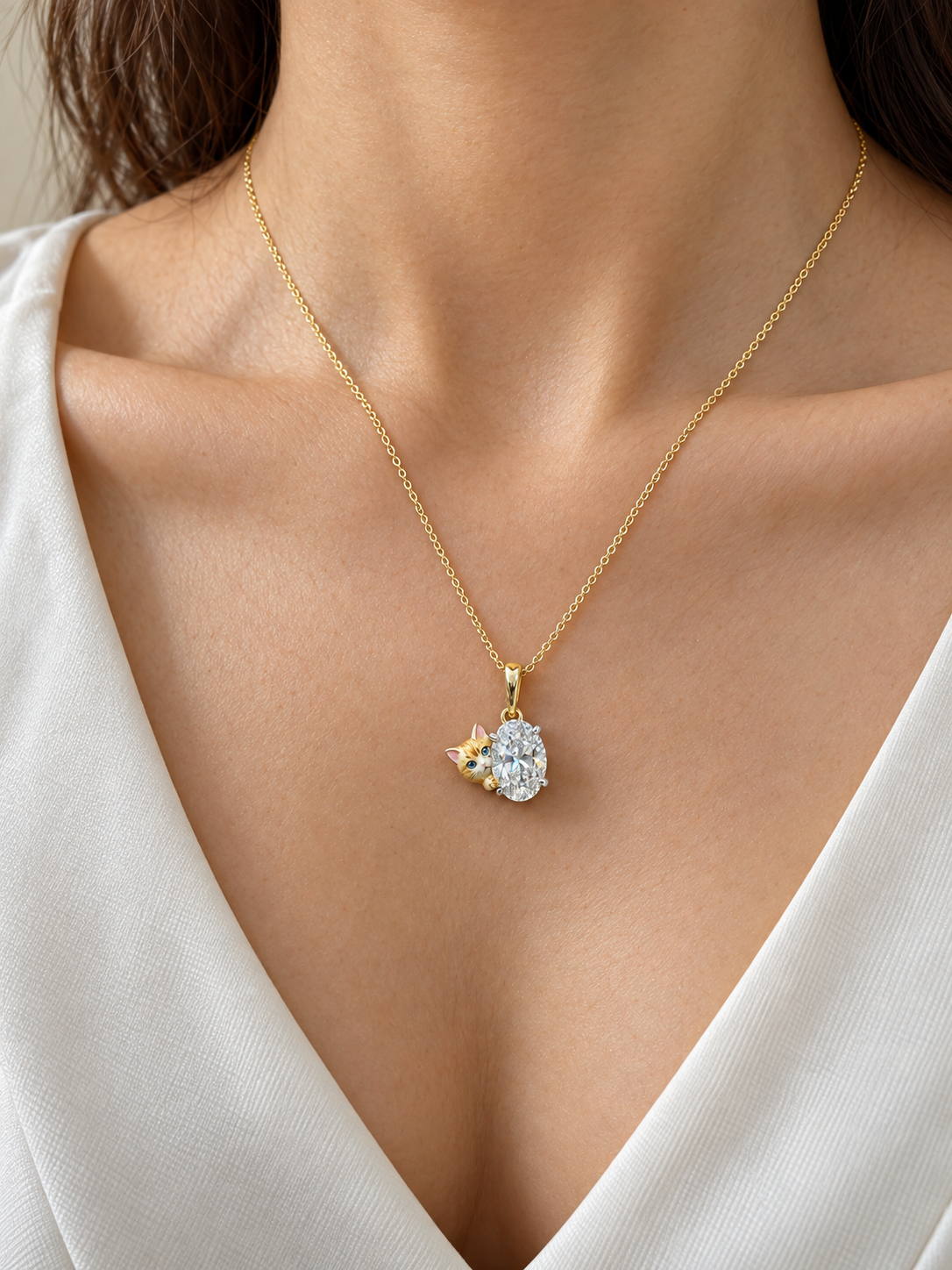 Elvrane Solcal Lab Grown Diamond Pendant