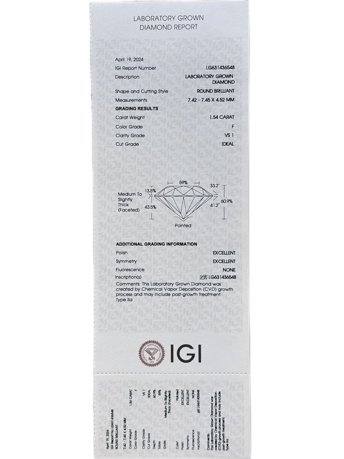 Calreth Elvorne Lab Grown Diamond Pendant