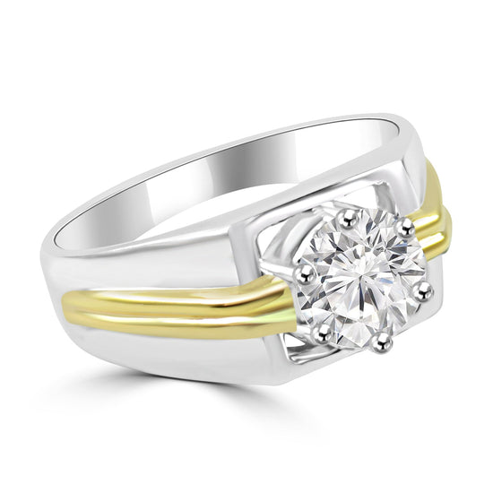 Mens Modern 14K Rose Gold Sandblast 4.0 Ct Princess and Triangle Black  Diamond Wedding Ring A1006M-14KRGSBD | Art Masters Jewelry