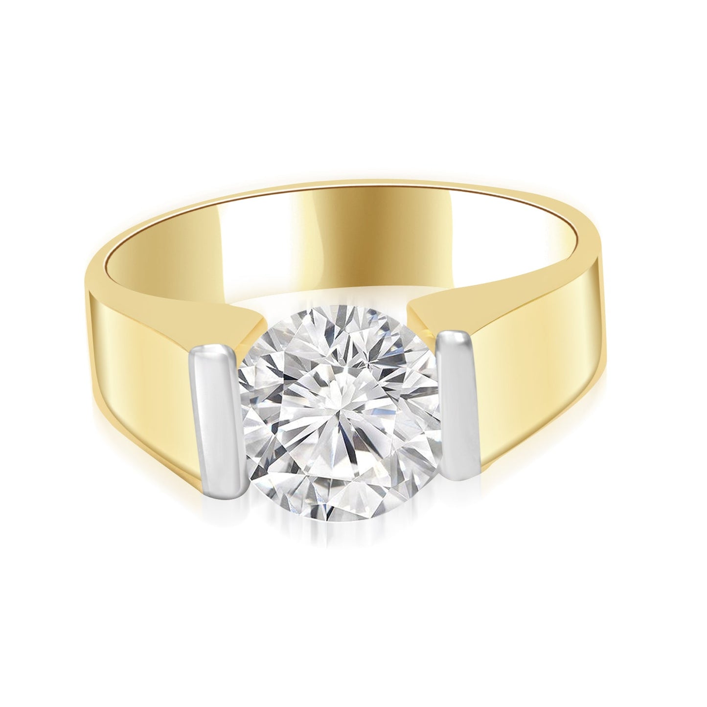 Load image into Gallery viewer, Aadne 1ct Round Lab Diamond Men Ring
