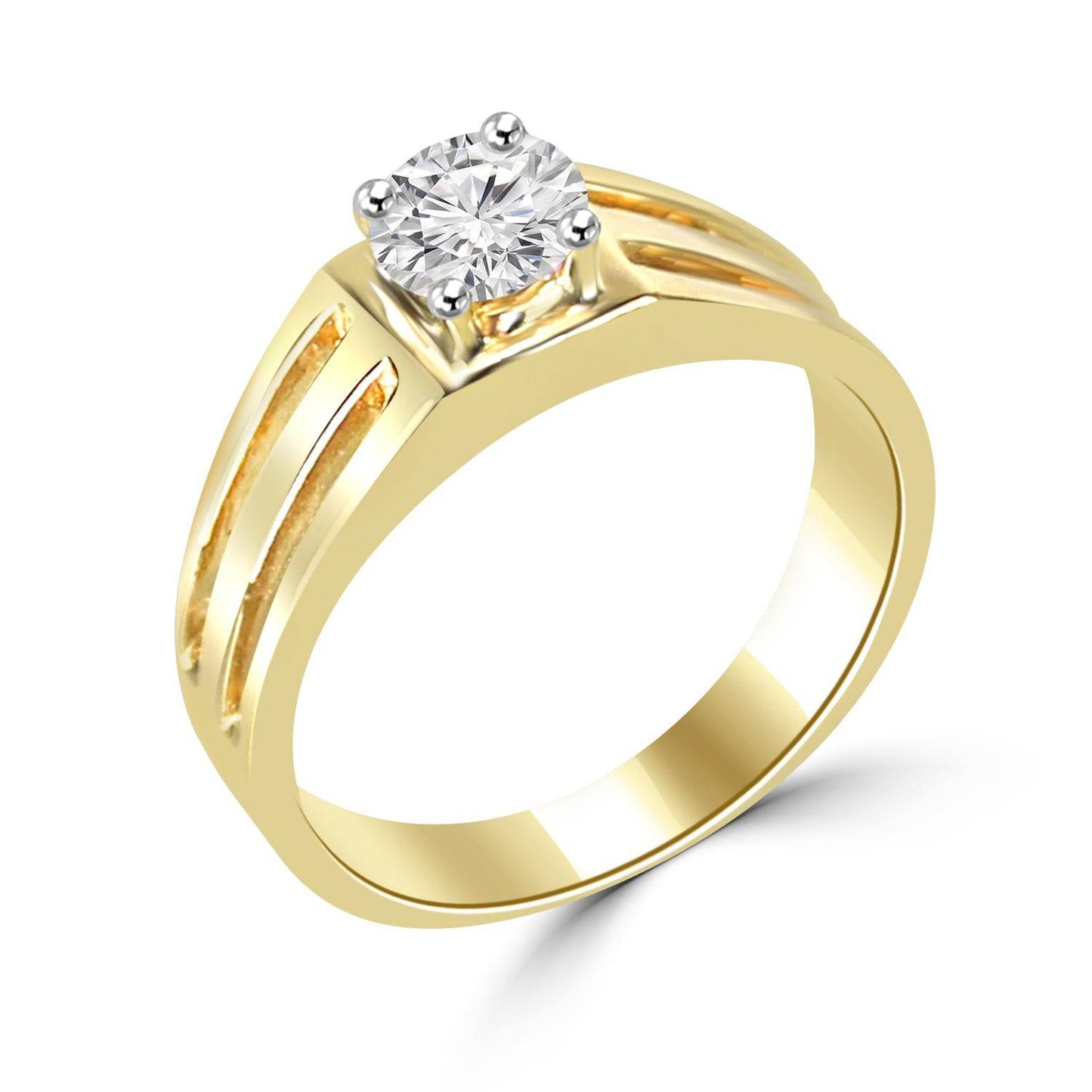 Aaron 1ct Round Lab Diamond Men Ring Fiona Diamonds