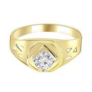 Ekansh 0.50 Pointer Lab Diamond Men Ring - Fiona Diamonds - Fiona Diamonds
