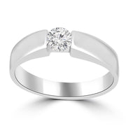 Naksh 0.40 Pointer Lab Diamond Men Ring - Fiona Diamonds - Fiona Diamonds