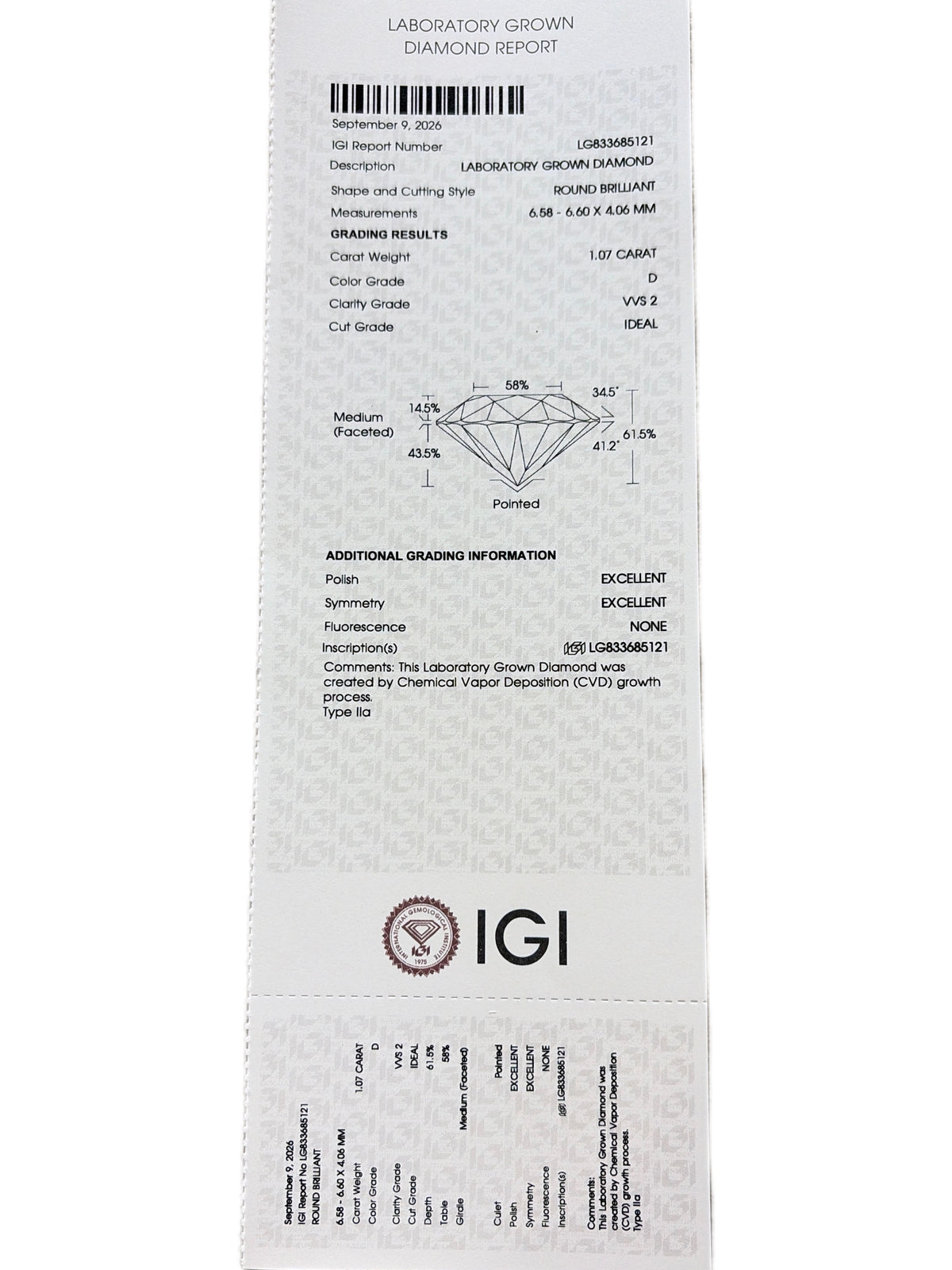 Orla Arc Lab Diamond Ring