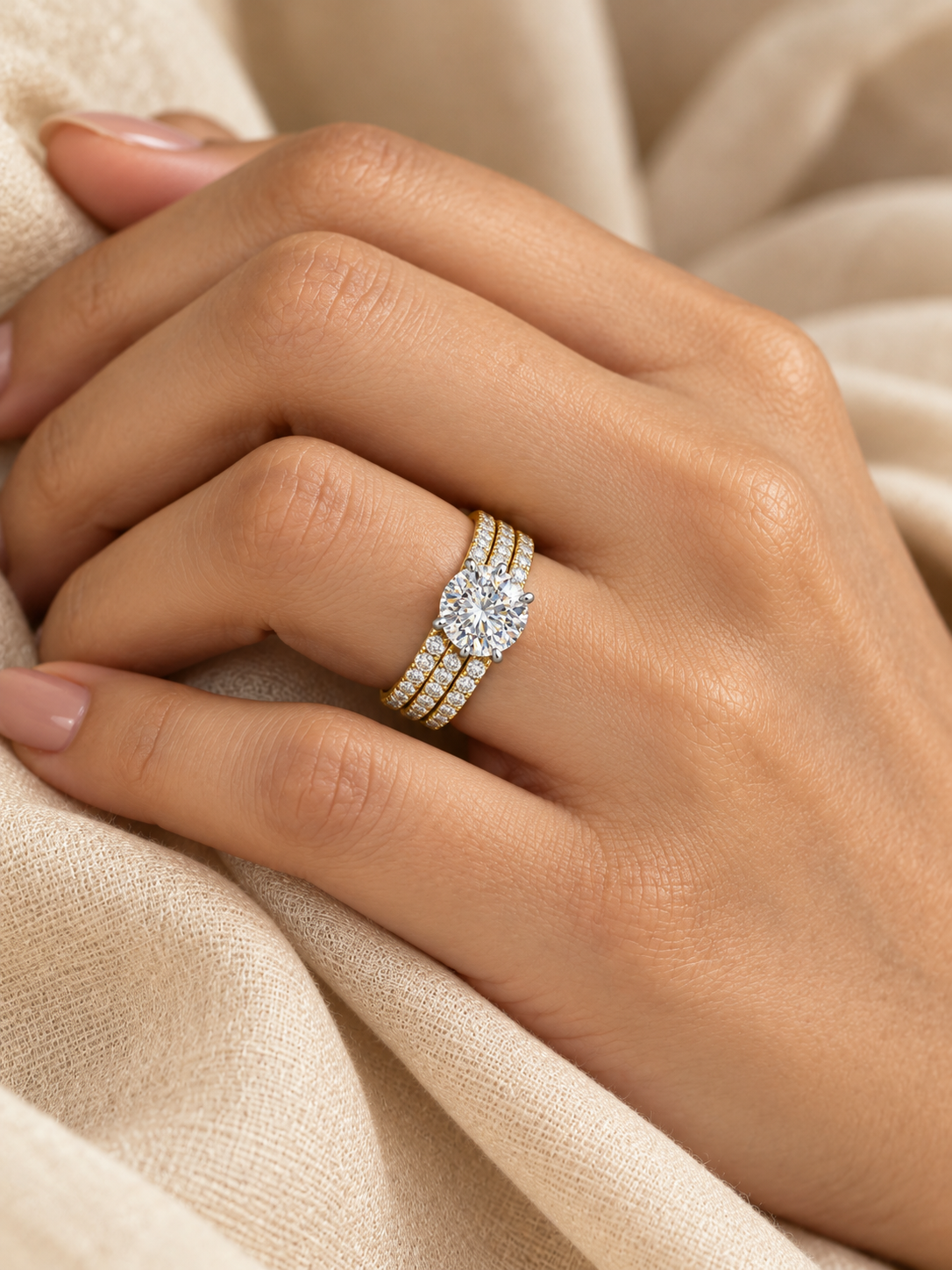 Yeva Arc Lab Diamond Ring