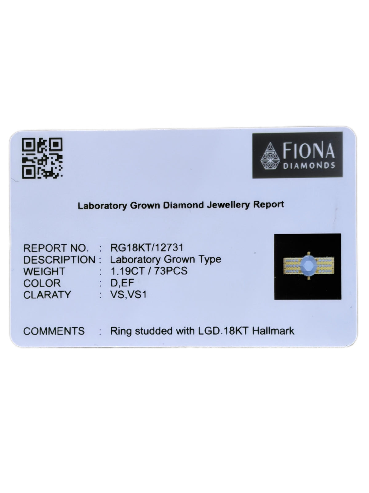 Yeva Arc Lab Diamond Ring