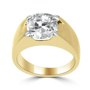 Nakul 3ct Cushion Lab Diamond Men Ring - Fiona Diamonds - Fiona Diamonds