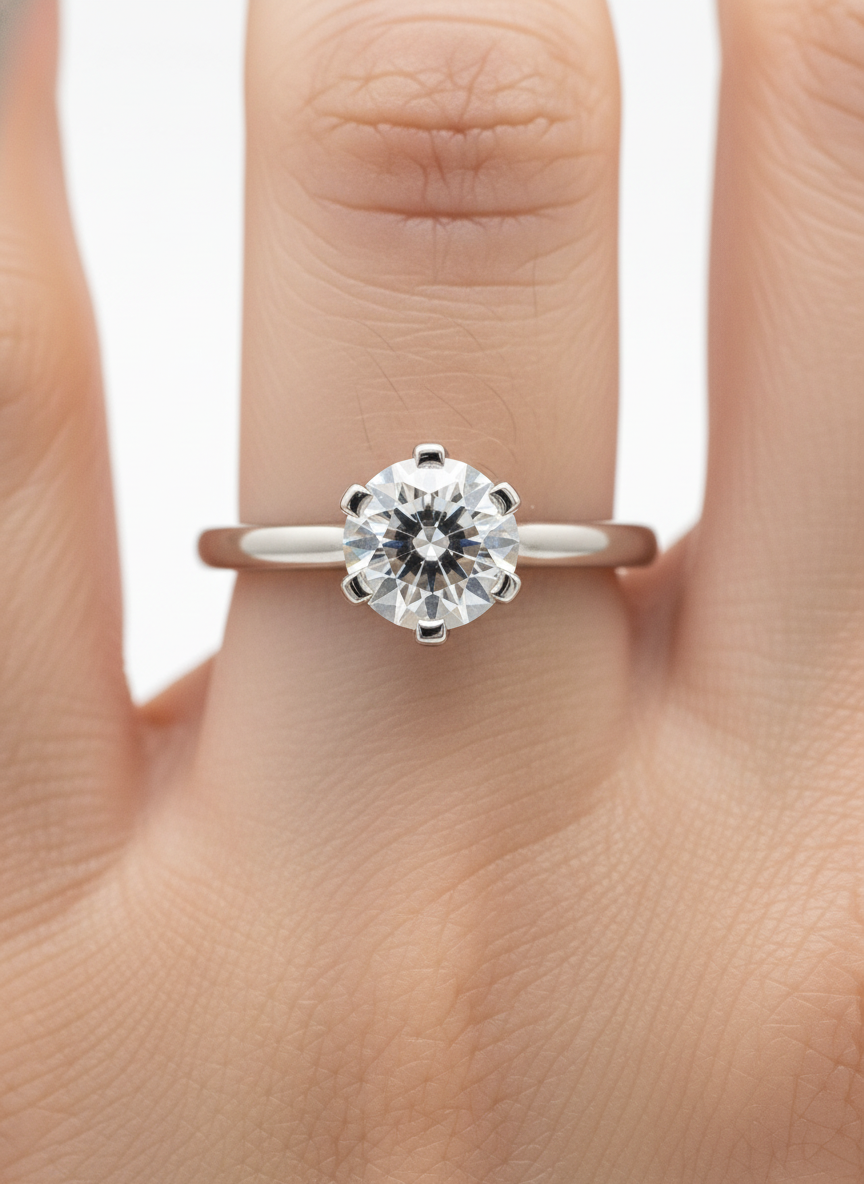 Aura Halo Lab Diamond Ring