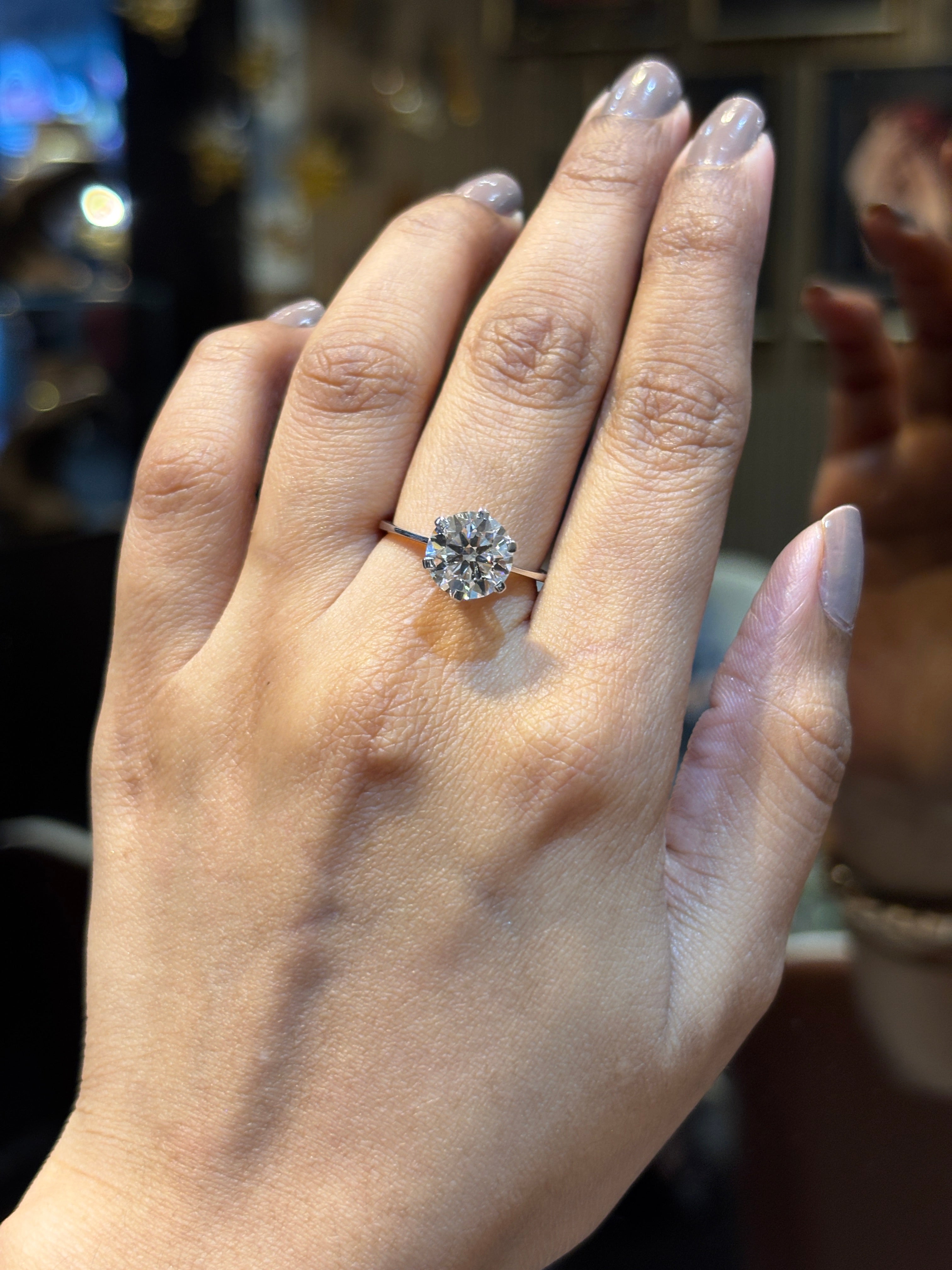 Grand Crest Lab Diamond Ring