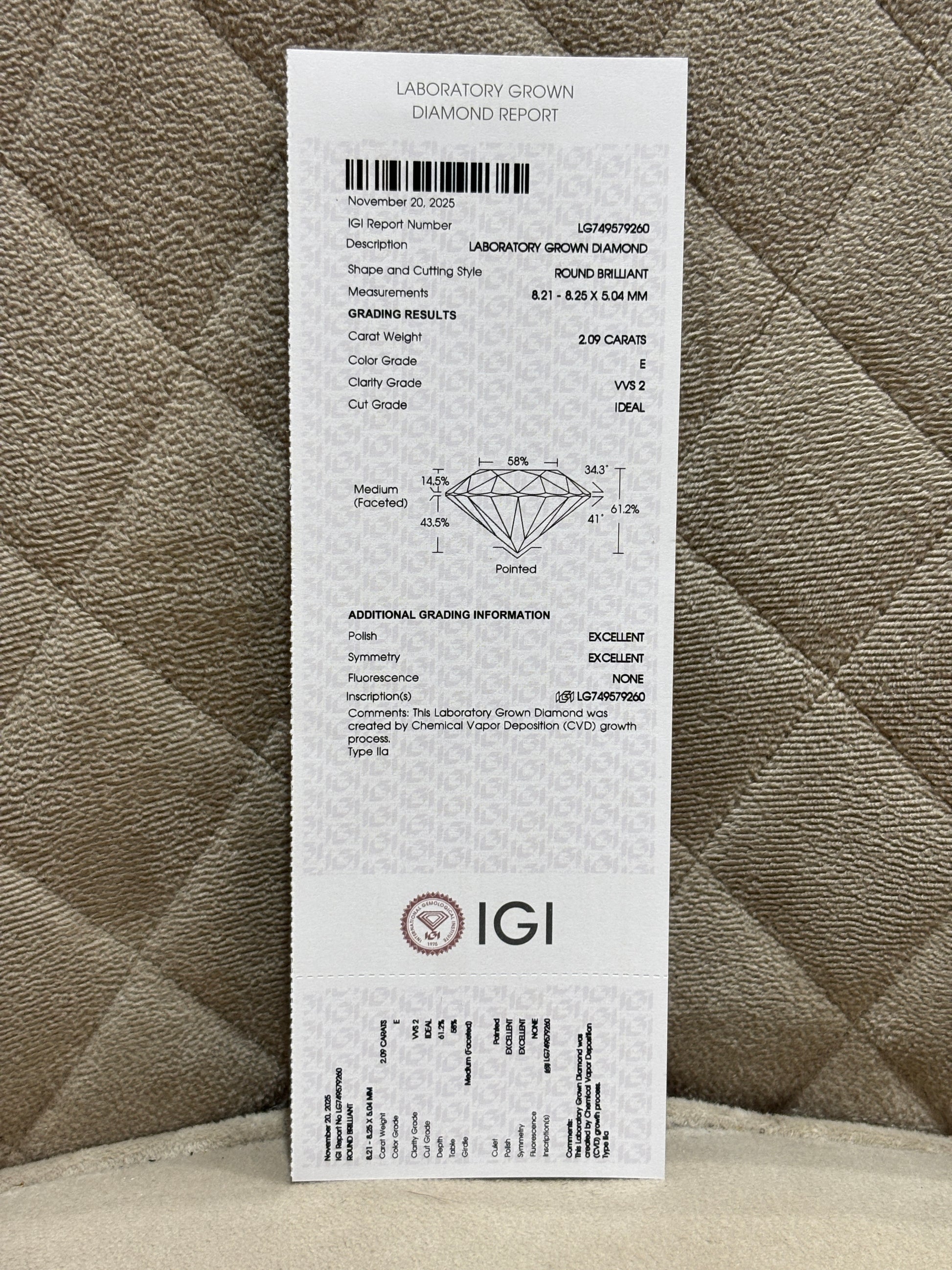 Zirella Nova Lab Diamond Ring