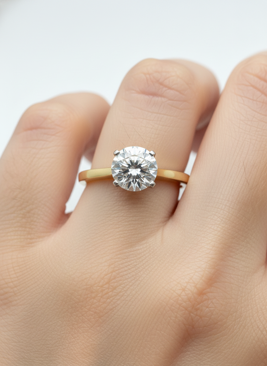 Ether Twist Lab Diamond Ring