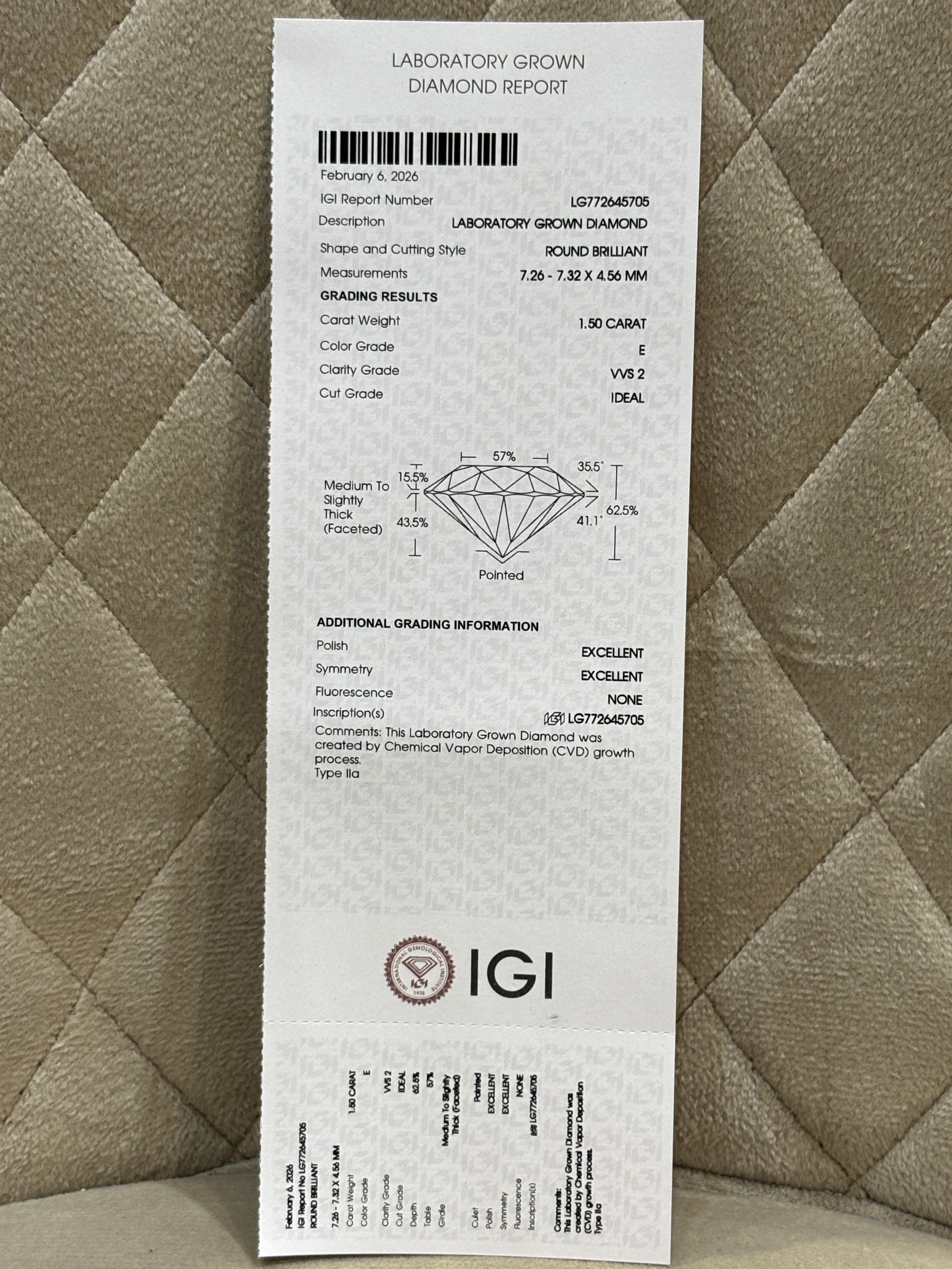 Celeste Zenith Lab Diamond Ring