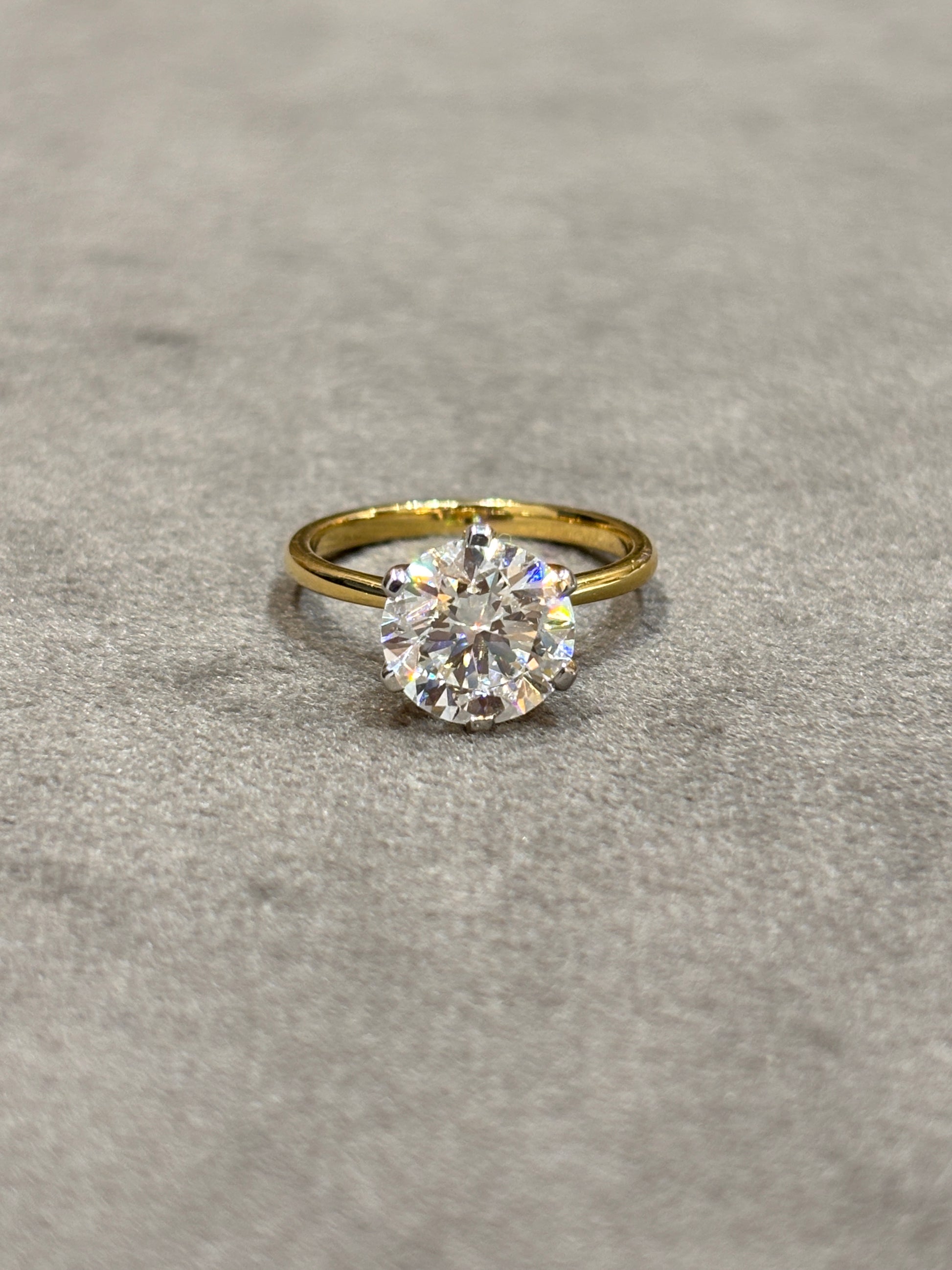 Flare Pavé Lab Diamond Ring
