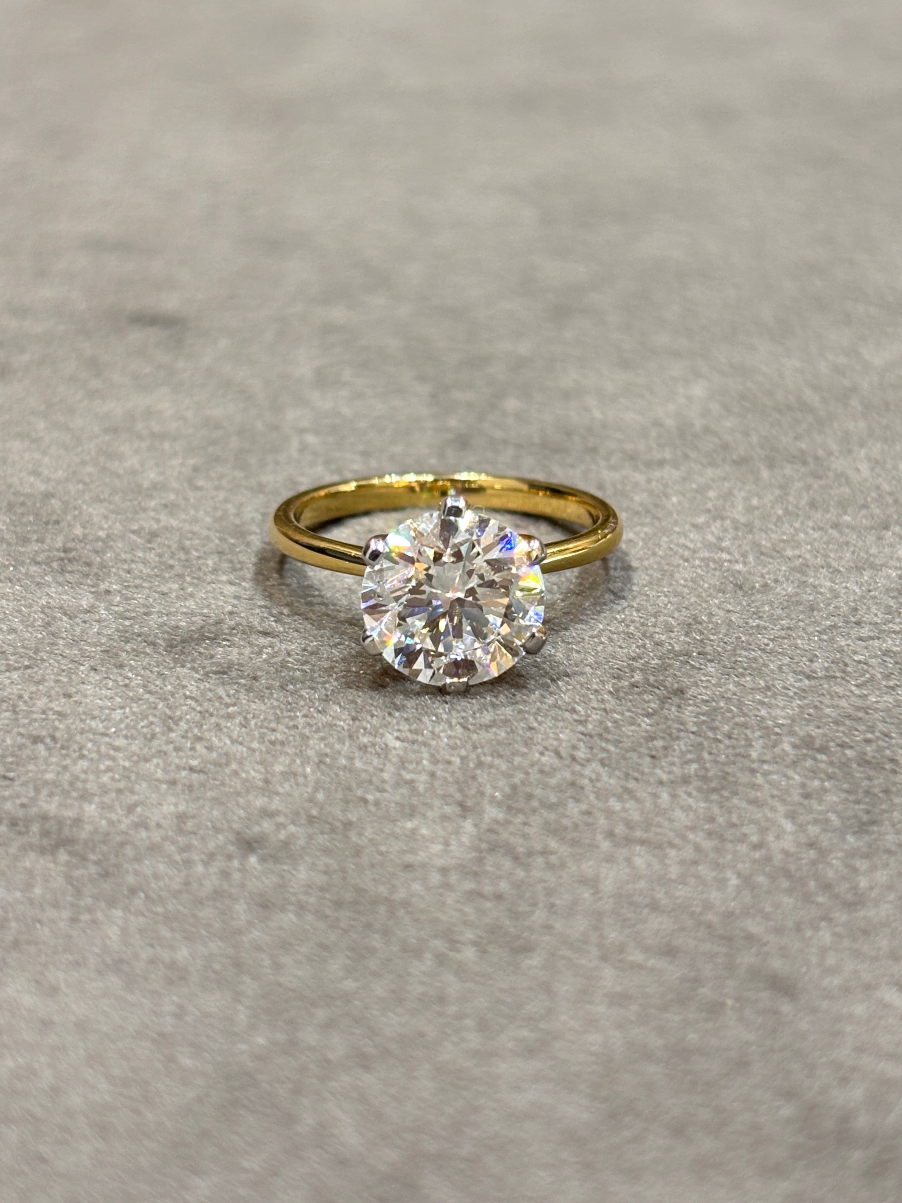 Flare Pavé Lab Diamond Ring