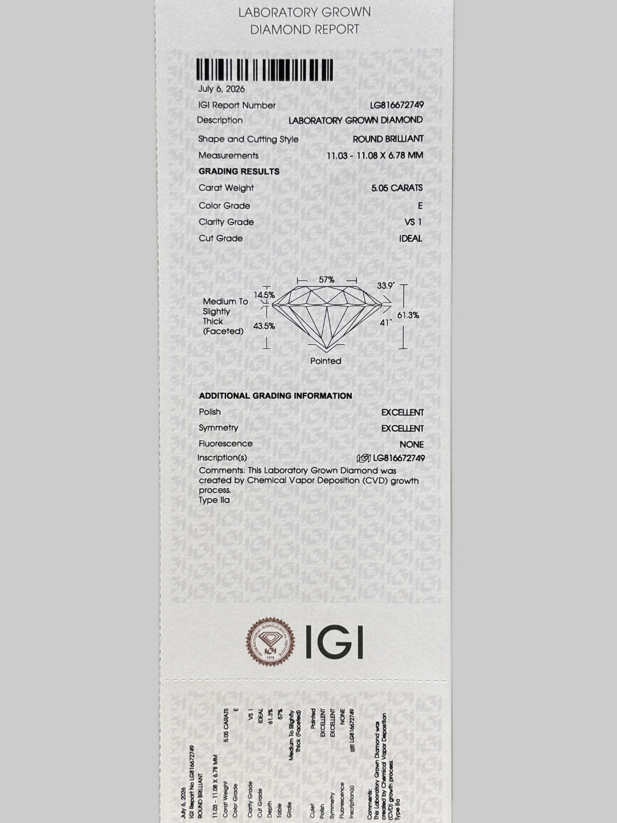 Davren Lythe Lab Grown Diamond Ring