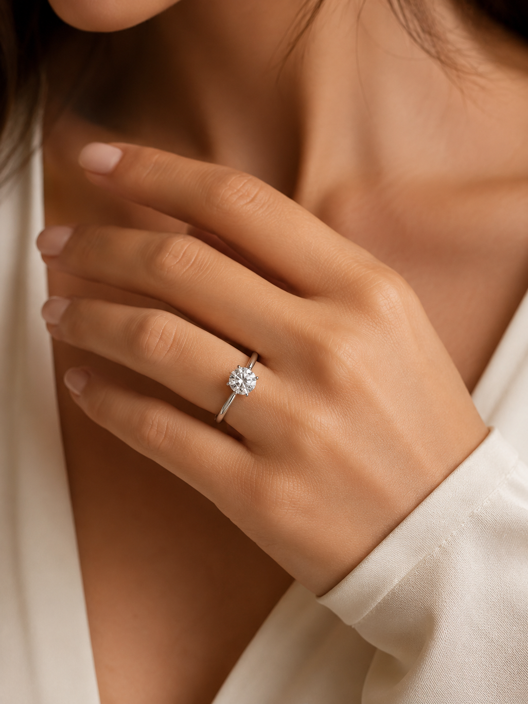 Zelveth Crune Lab Grown Diamond Ring