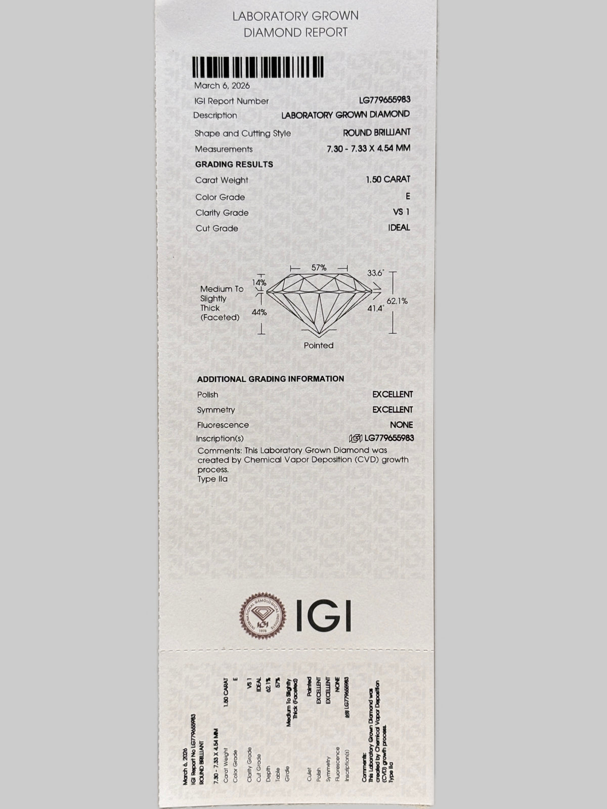 Zelveth Crune Lab Grown Diamond Ring