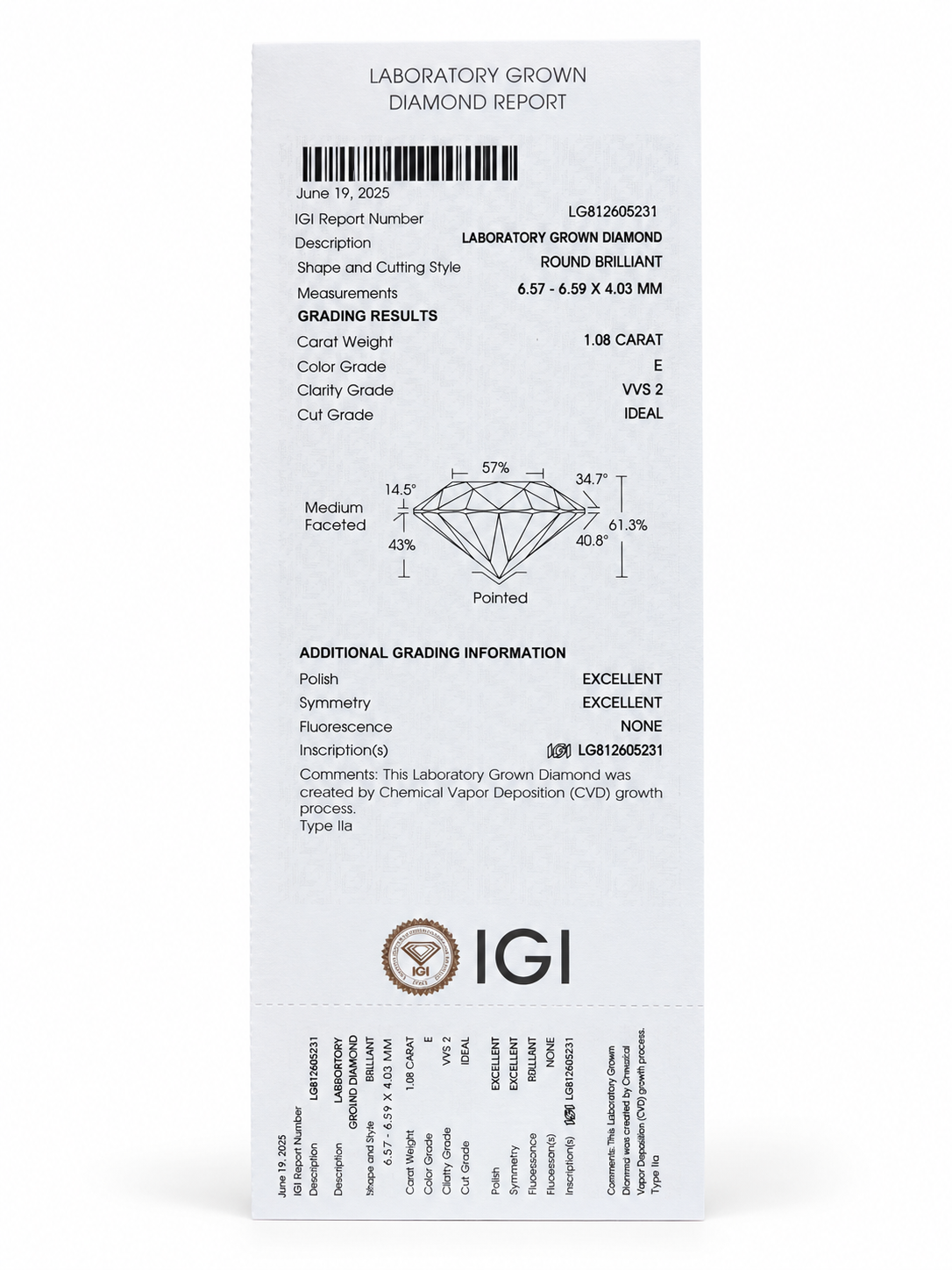Selveth Drolsith Lab Grown Diamond Ring