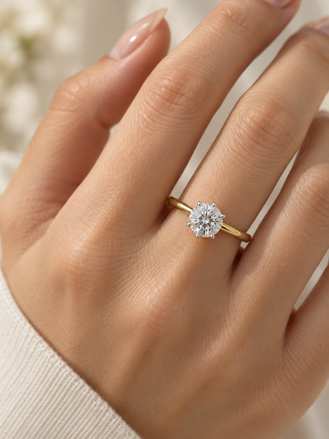 Sona Drift Lab Diamond Ring