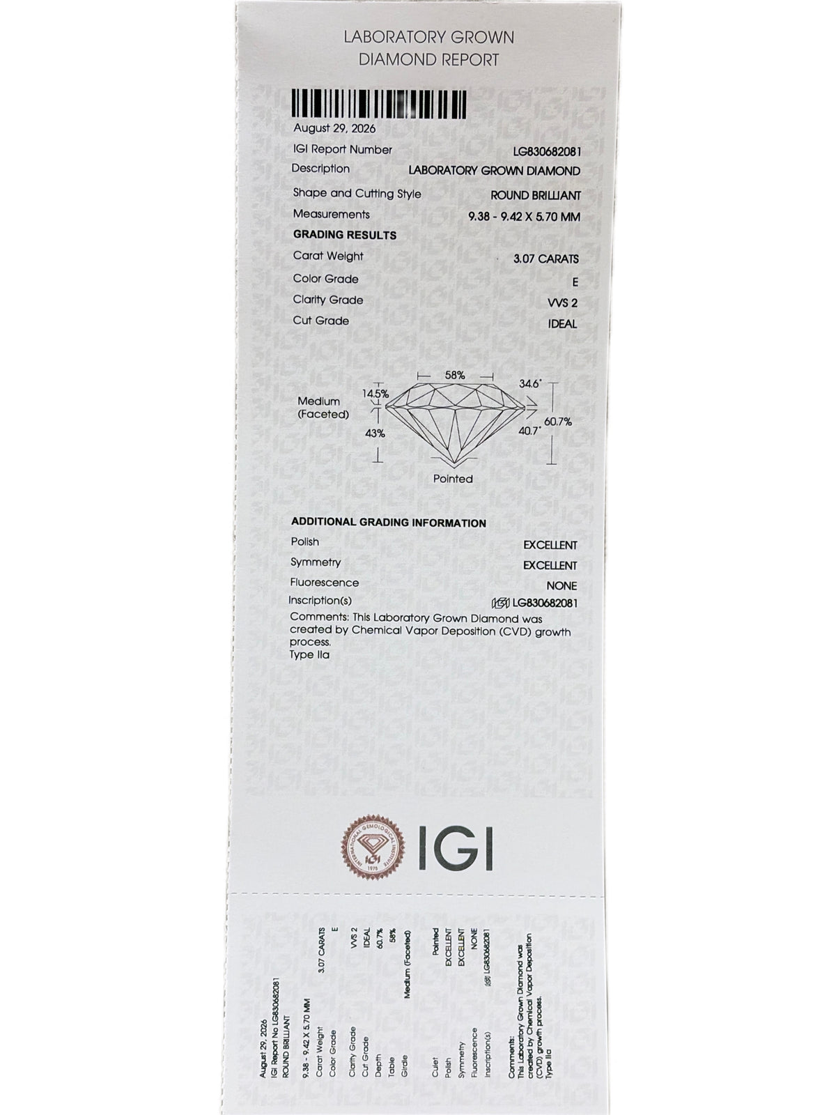 Iris Cove Lab Diamond Ring