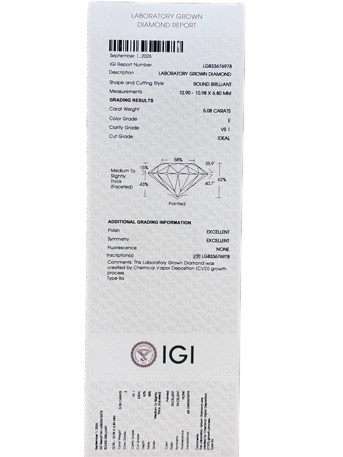 Clio Fern Lab Diamond Ring
