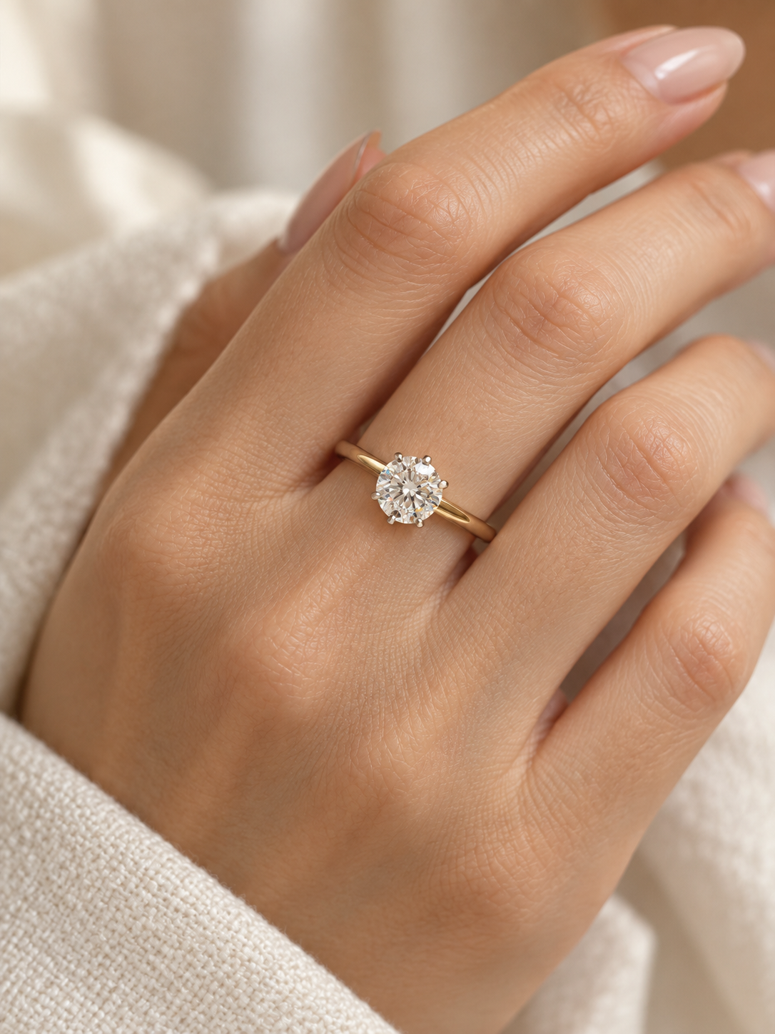 Vera Swirl Lab Diamond Ring