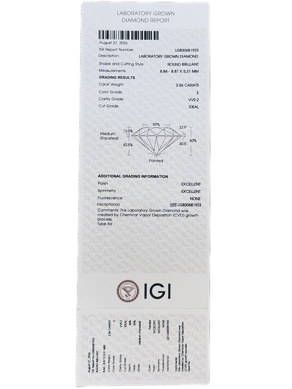 Dara Veil Lab Diamond Ring