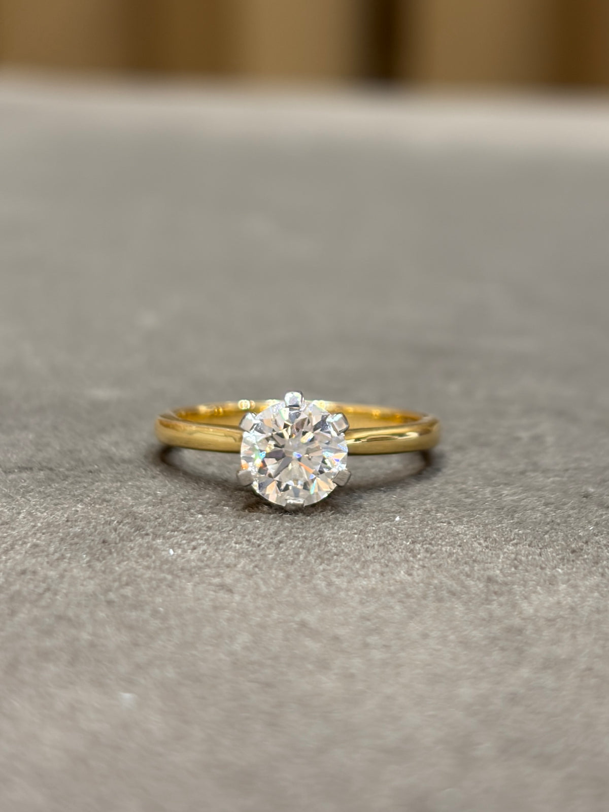 Pearl Arc Lab Diamond Ring