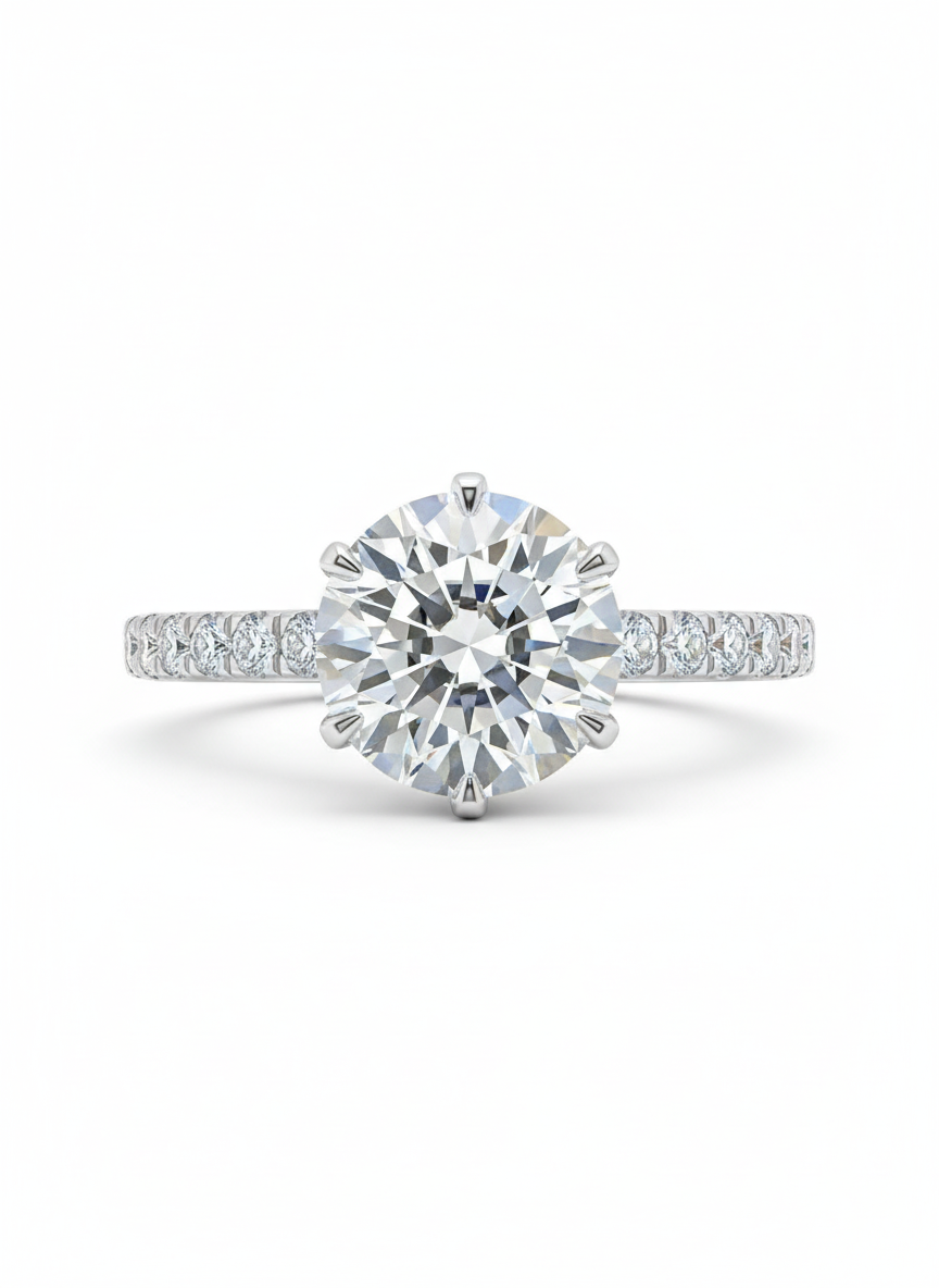 Vega Pavé Lab Diamond Ring