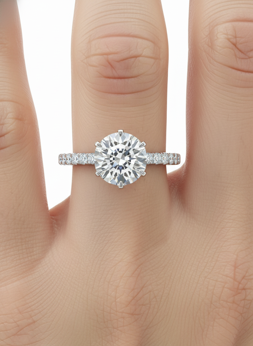 Vega Pavé Lab Diamond Ring