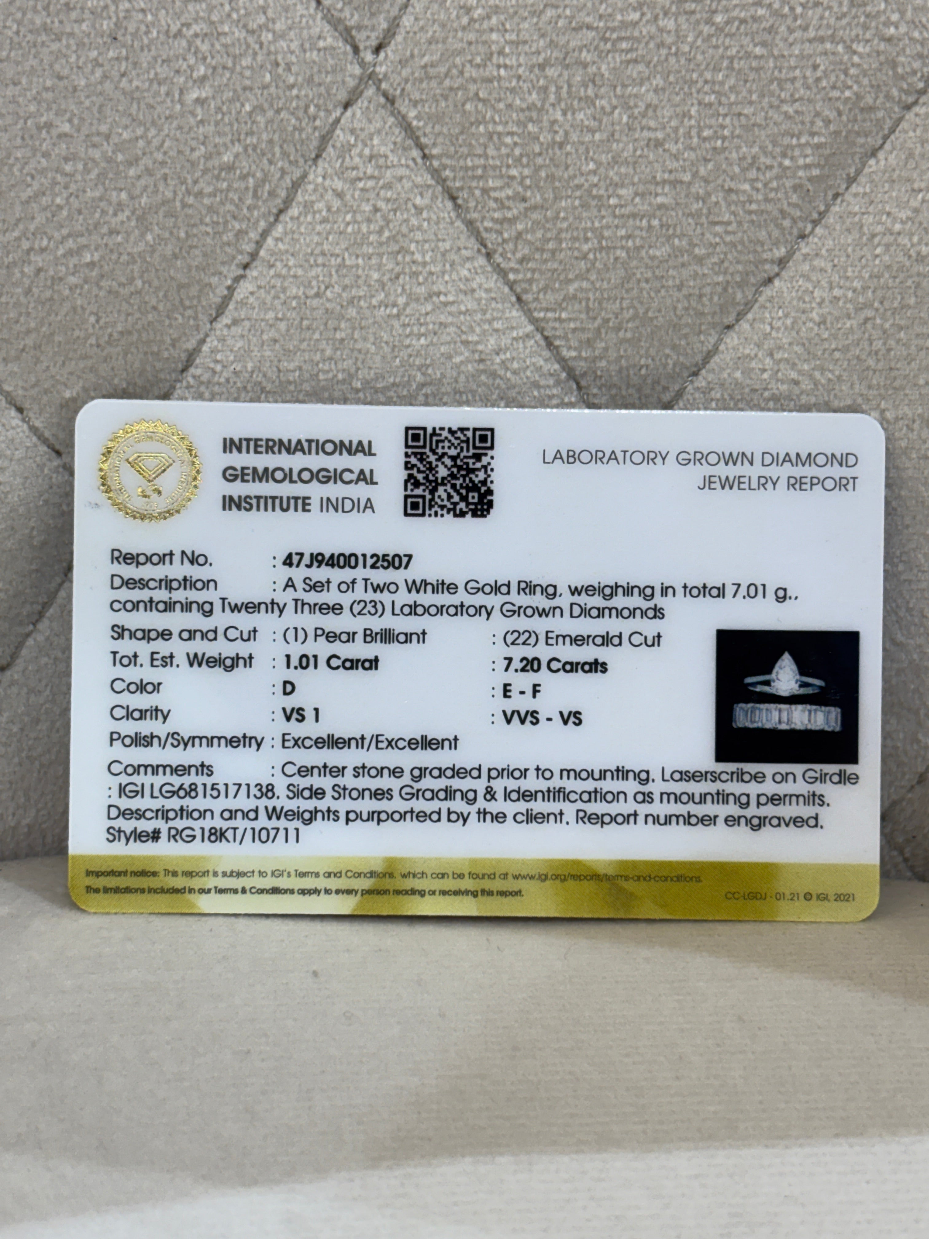 Pure Oath Lab Diamond Ring