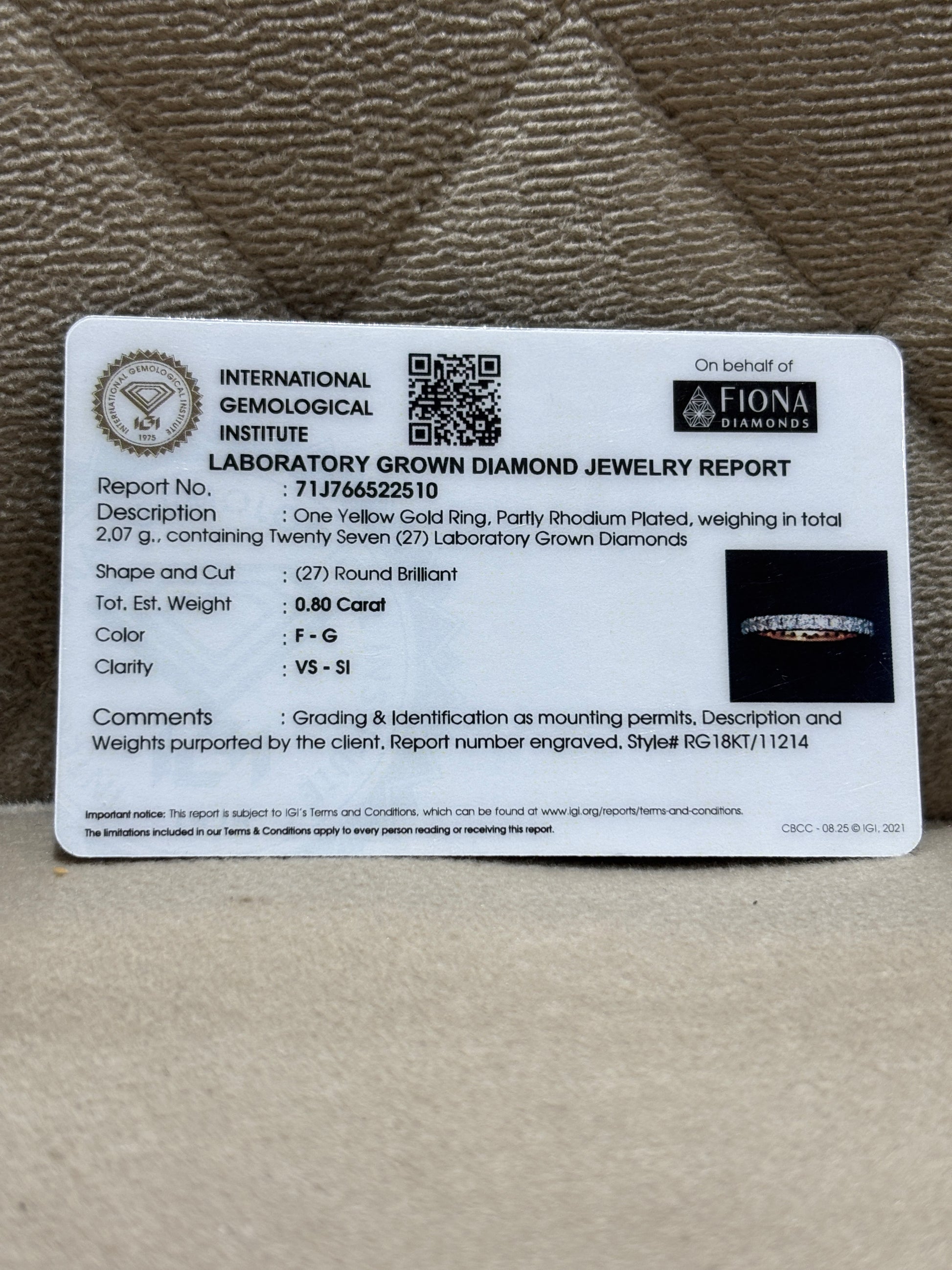 Celestra Vane Lab Diamond Ring