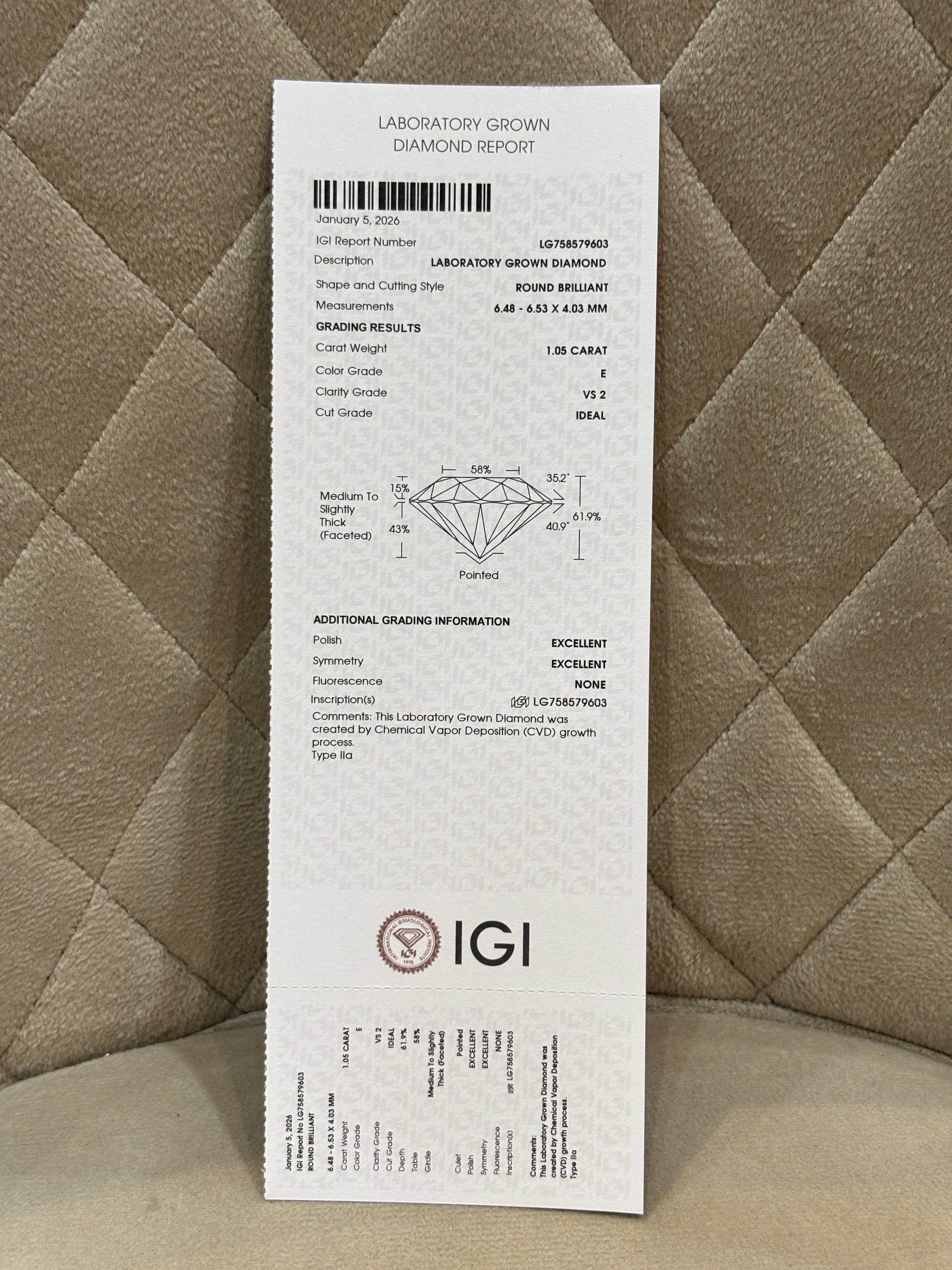 Fiona Diamonds Tavion Crest Round Lab Diamond Side Stone Solitaire Ring in 18K White Gold on hand