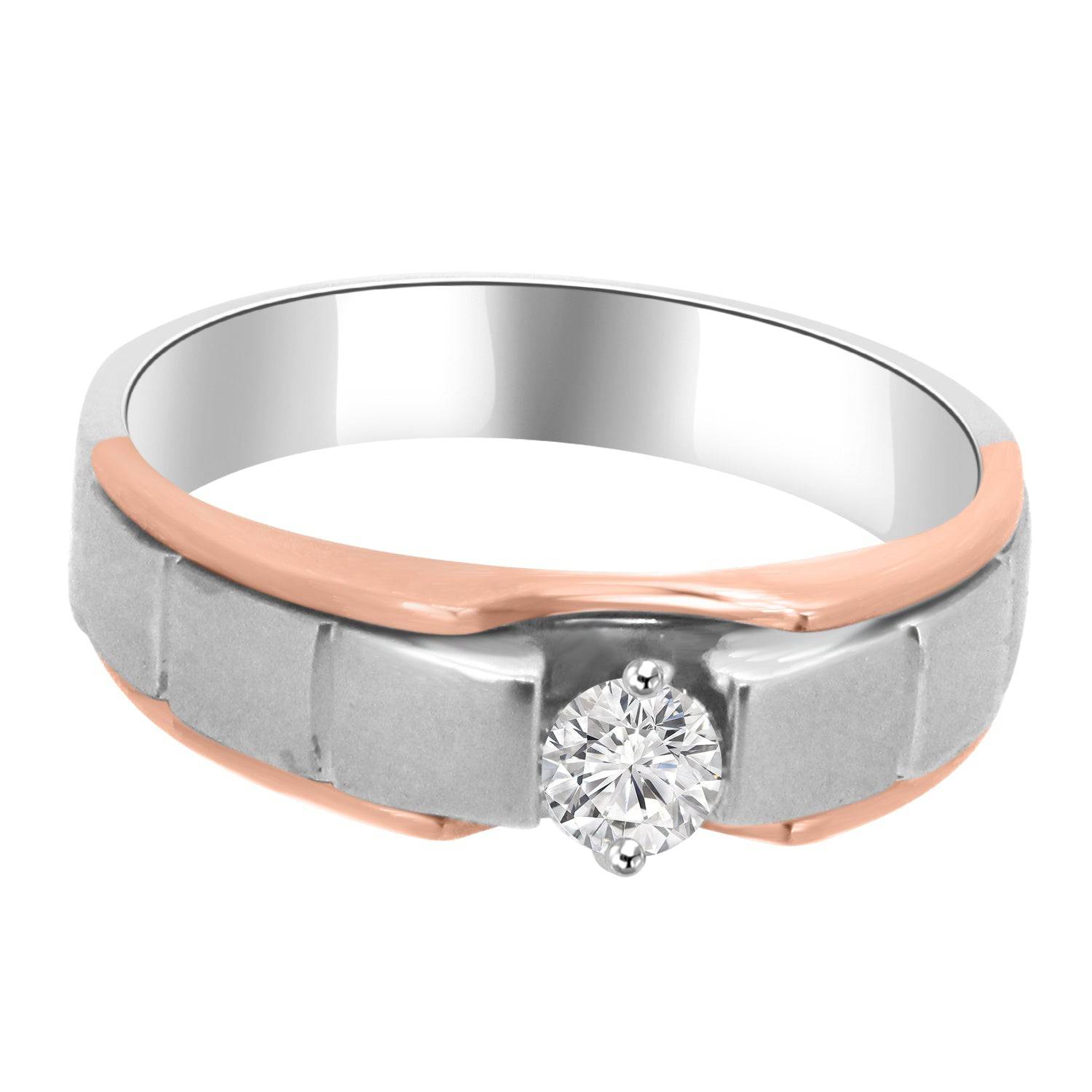 Aadish 0.30 Pointer Lab Diamond Men Ring - Fiona Diamonds - Fiona Diamonds