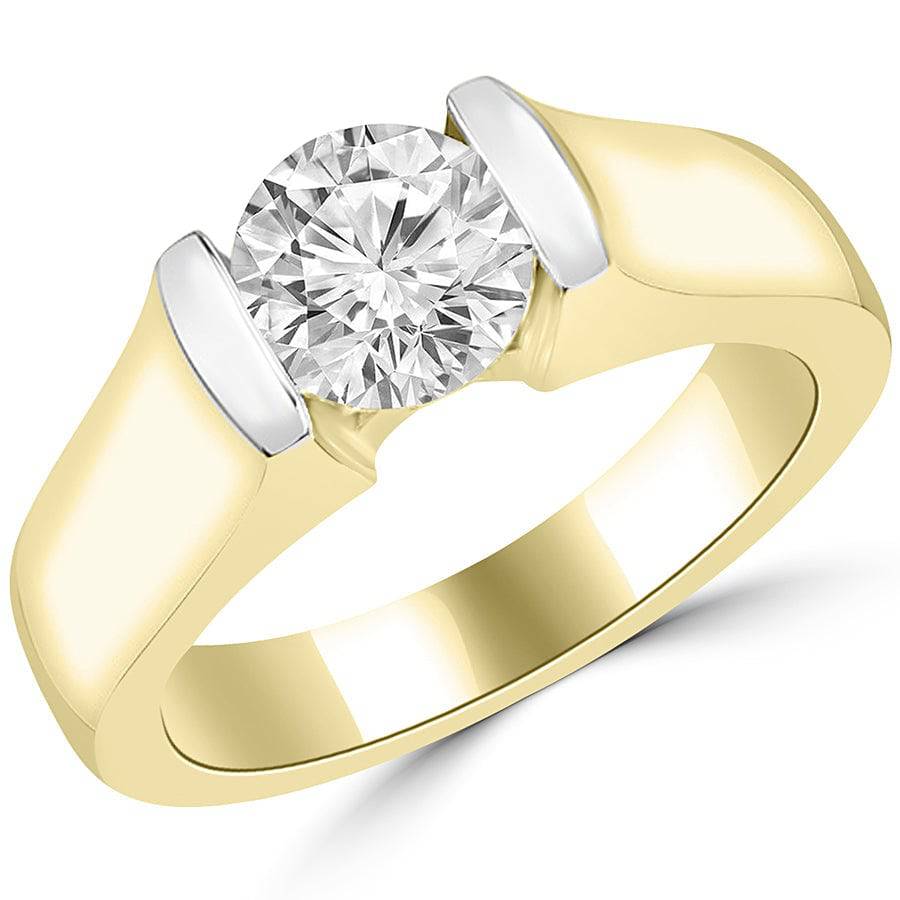 Amish 0.70 Pointer Round Lab Diamond Men Ring - Fiona Diamonds - Fiona Diamonds