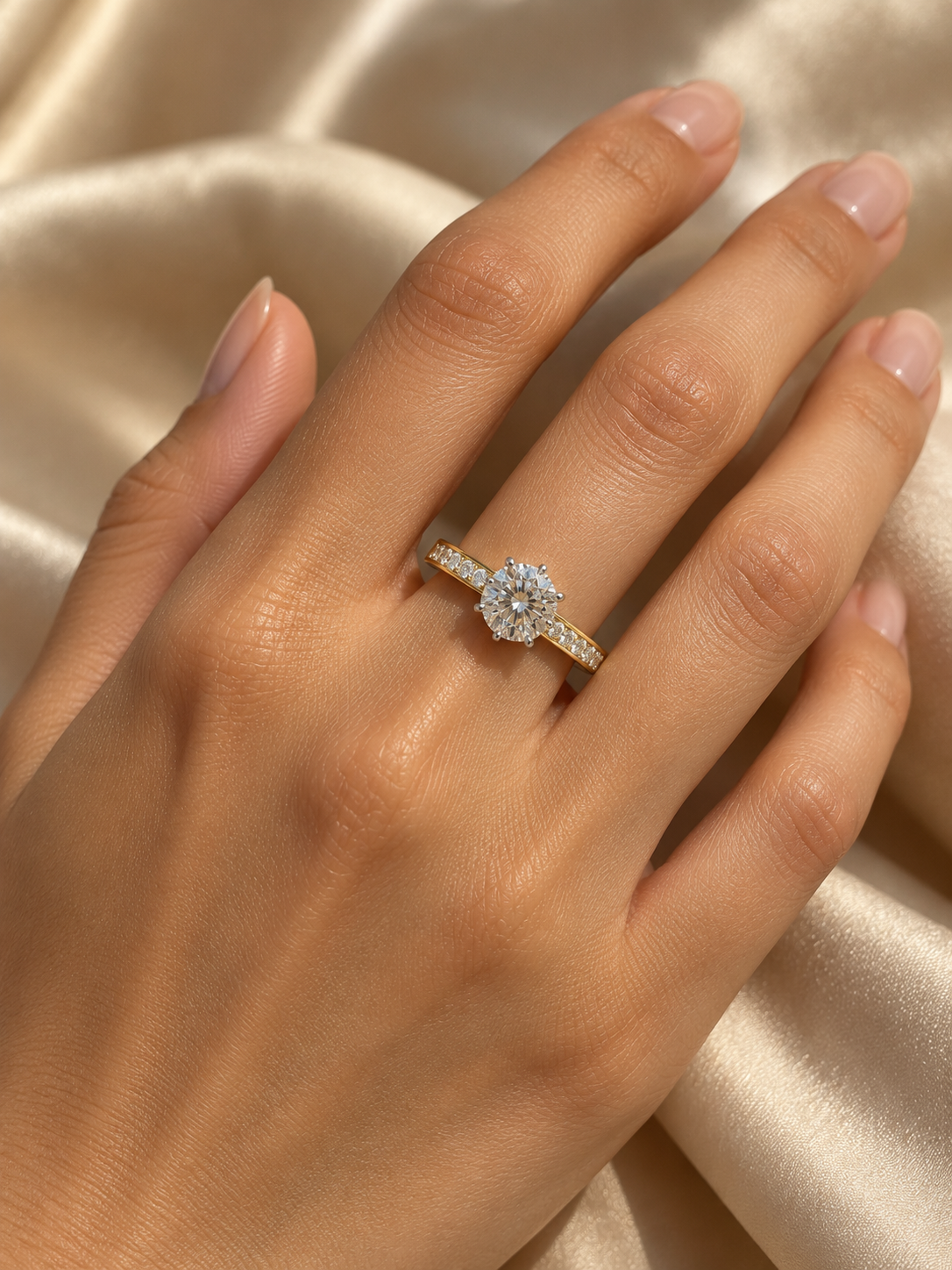 Mala Arc Lab Diamond Ring
