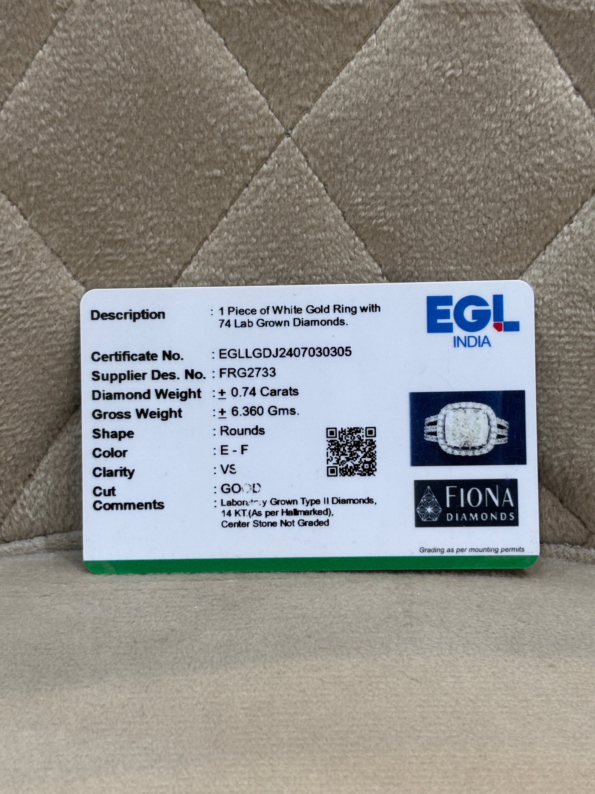 Divine Opulence Lab Diamond Ring