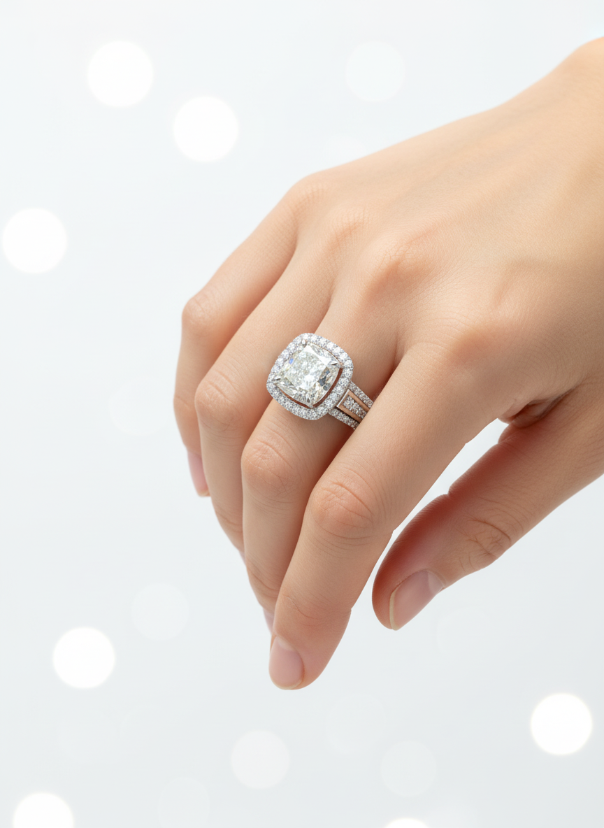 Divine Opulence Lab Diamond Ring