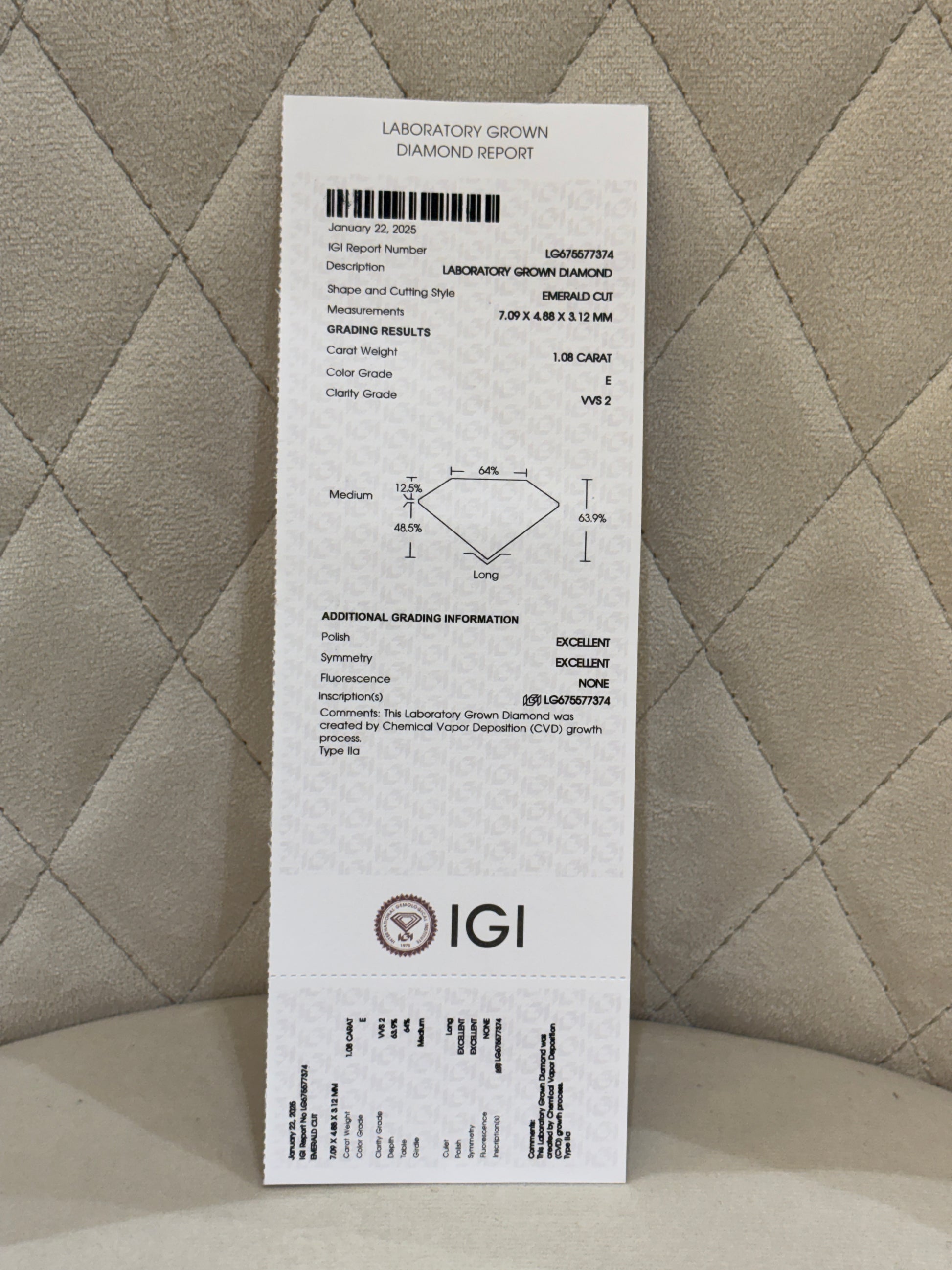 Blush Symphony Lab Diamond Ring