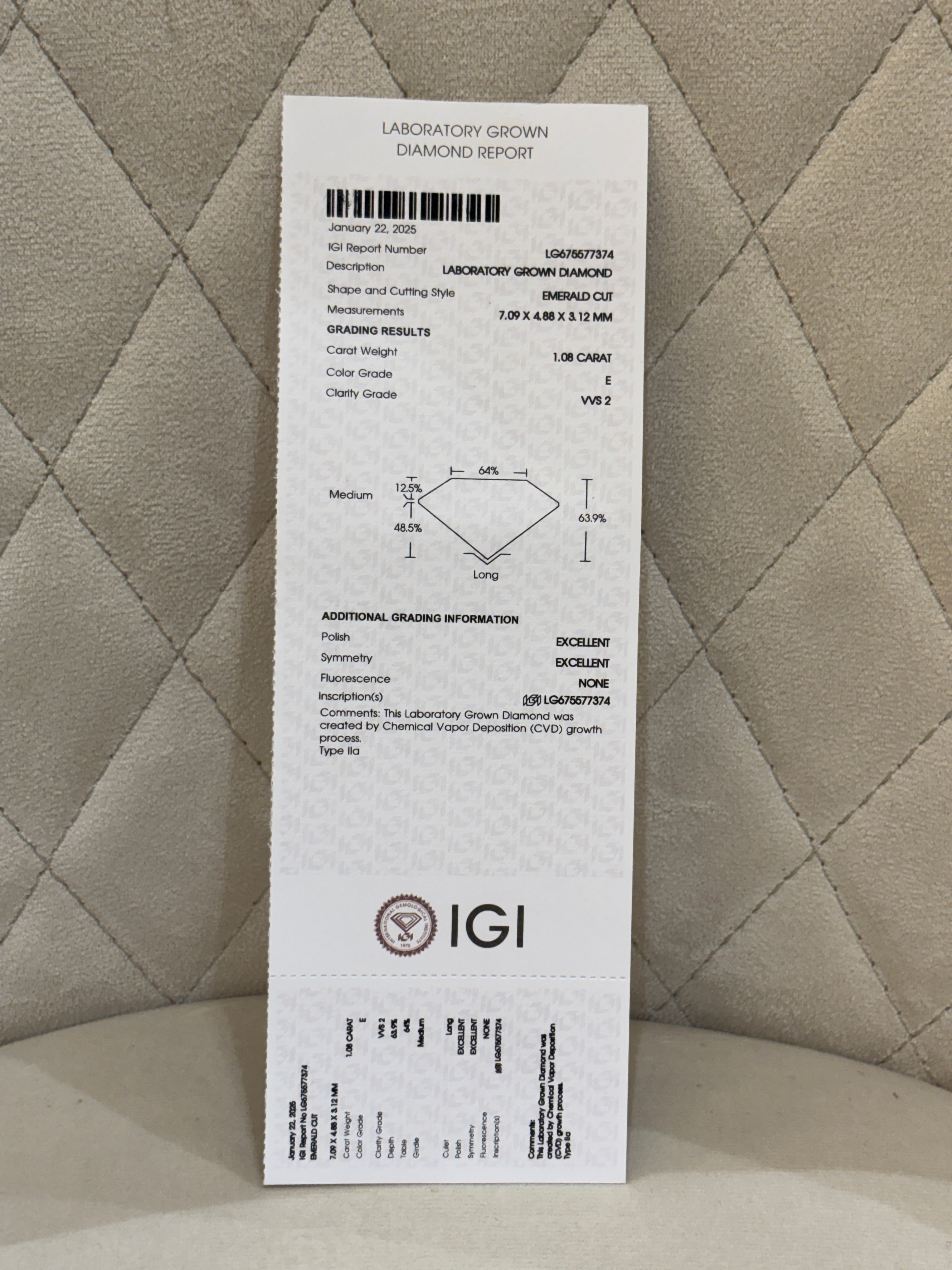 Blush Symphony Lab Diamond Ring