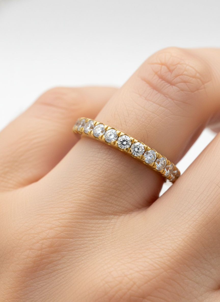 Crest Solitaire Lab Diamond Ring