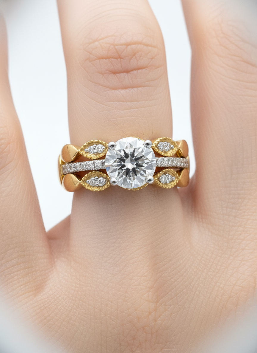 Elara Coil Lab Diamond Ring